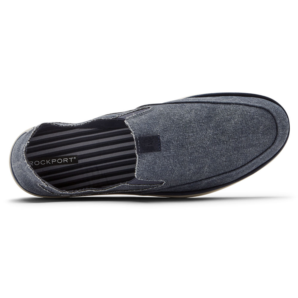 Rockport Mens Slip-On Navy - Austyn - UK 642-FICEPV